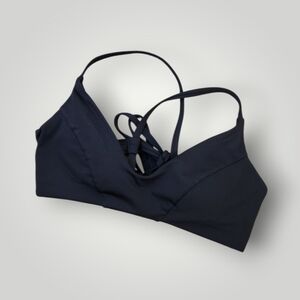 Athleta Black triangle bikini top  size S